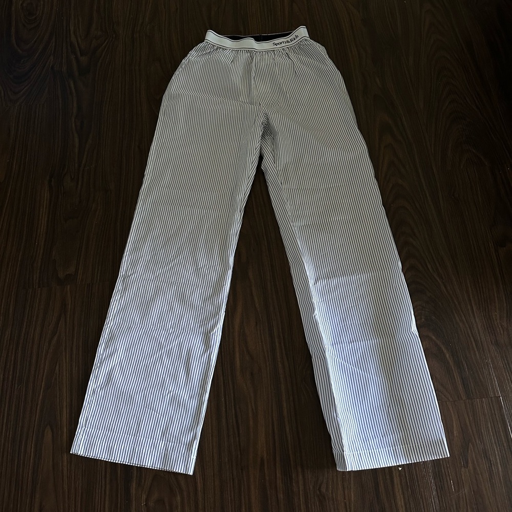Sporty and Rich Serif Logo Pants